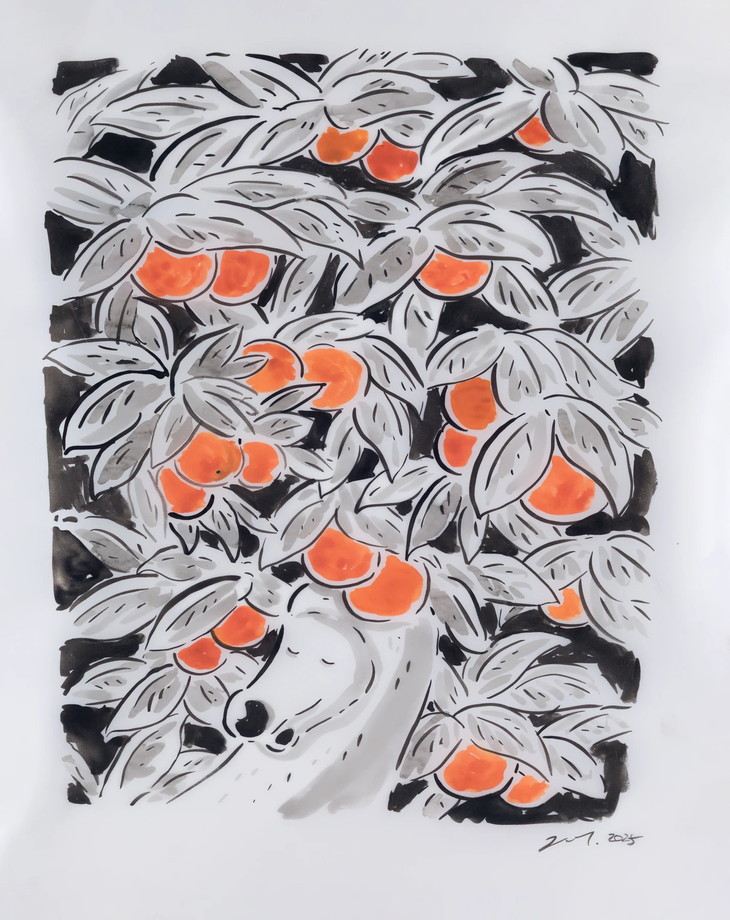 Under the tangerine tree