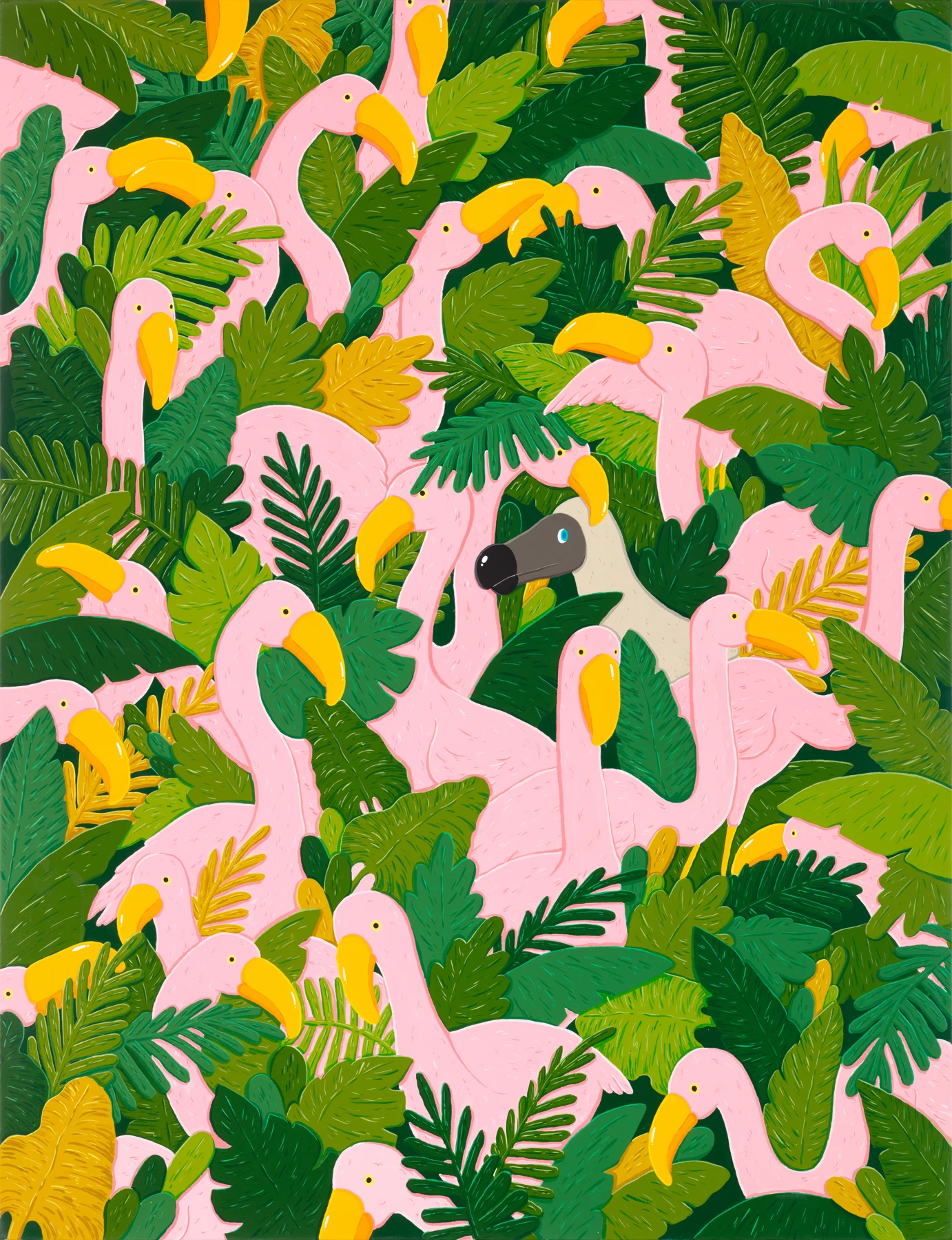 Dodo in flamingo