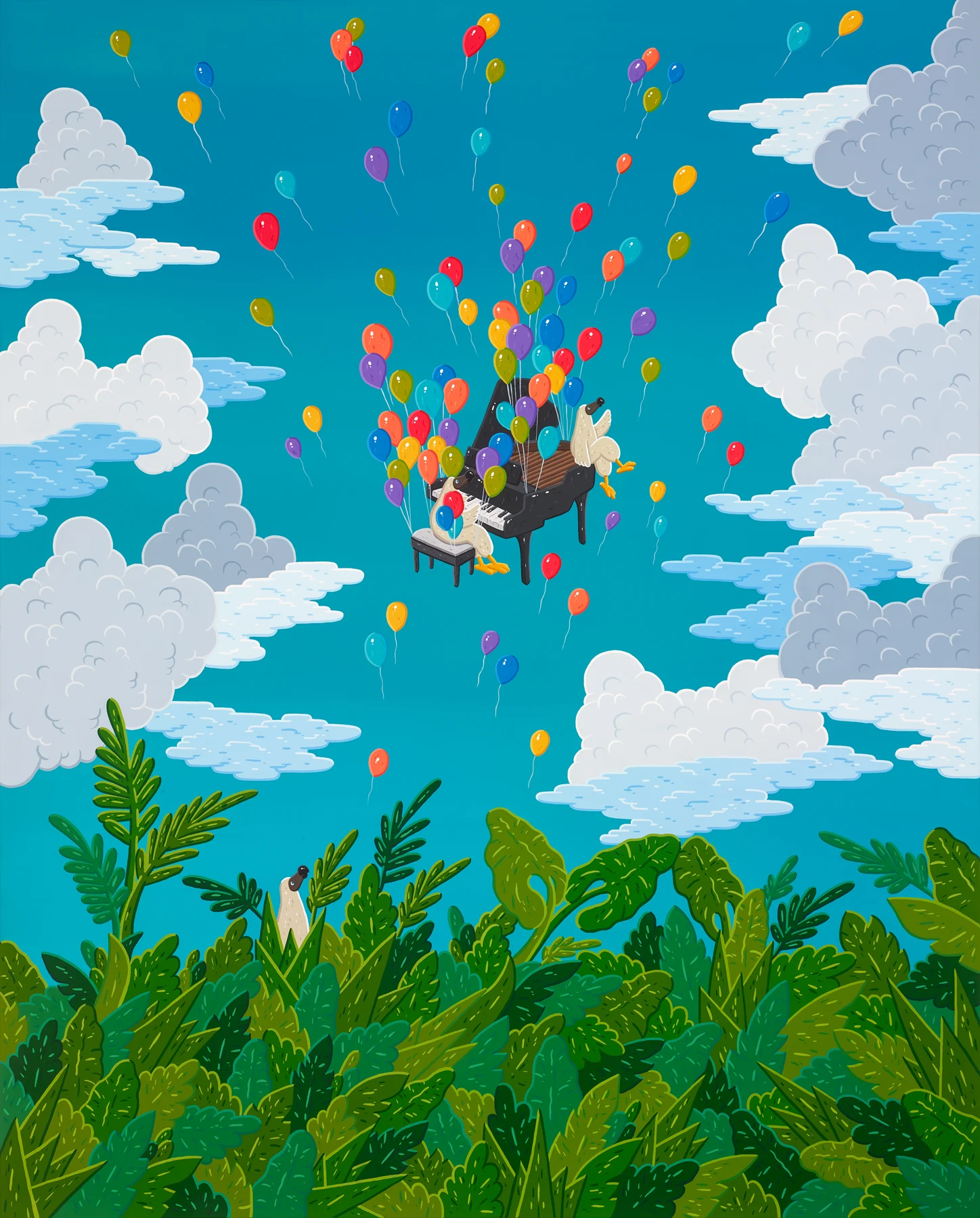 The flying pianist