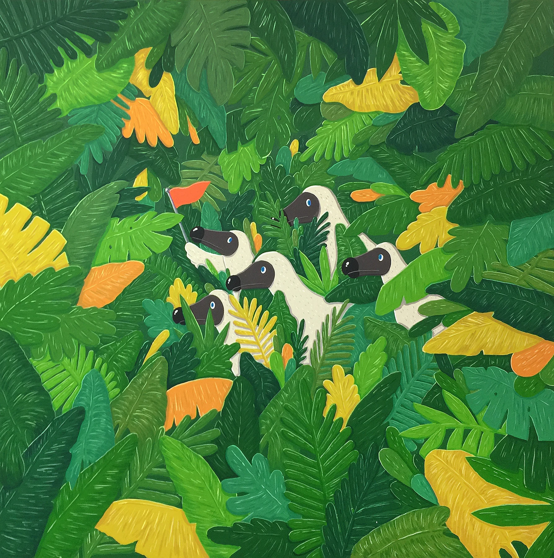 Dodo guide in the jungle