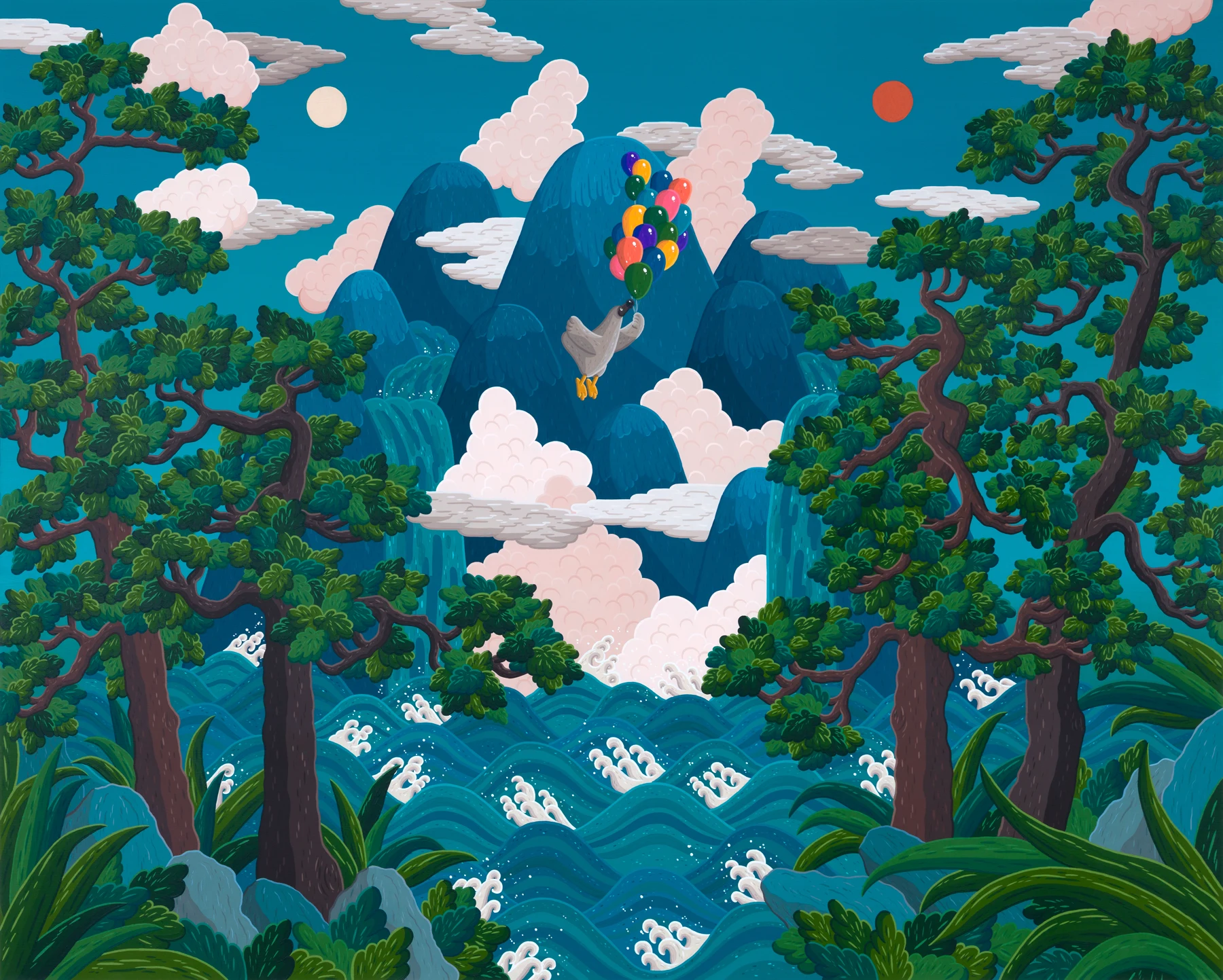 Eternal Voyage Between Sun and Moon