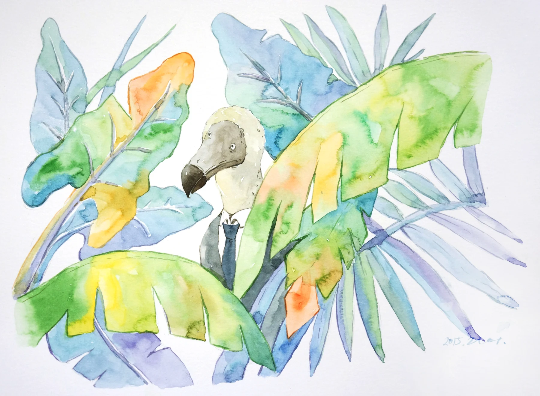 Mauritius sovenir 32, water color on paper, 2015.JPG