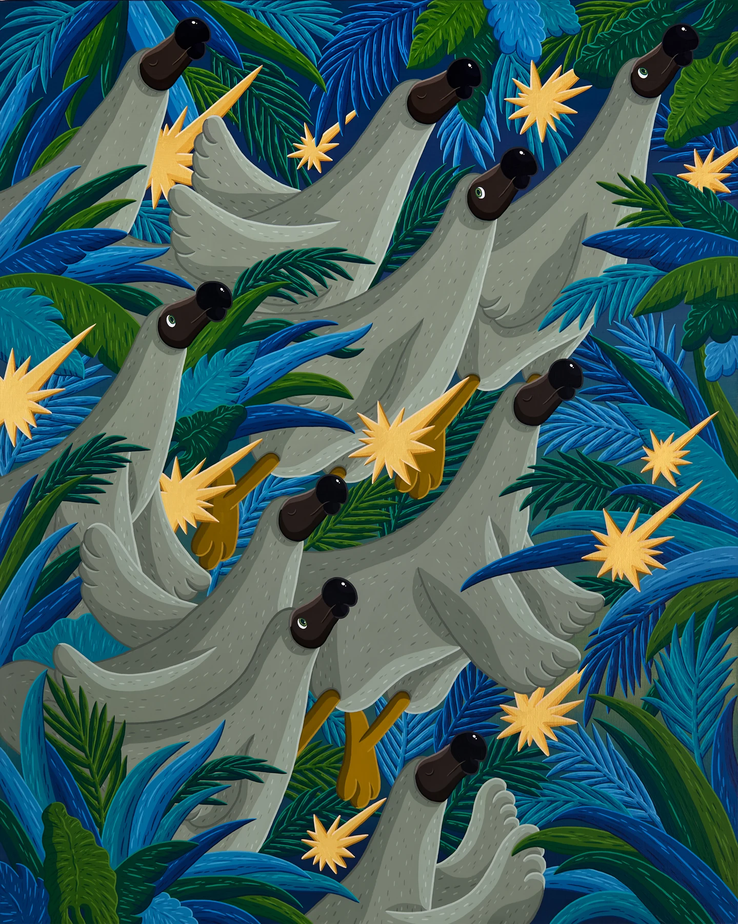 Starfall through the wild canopy