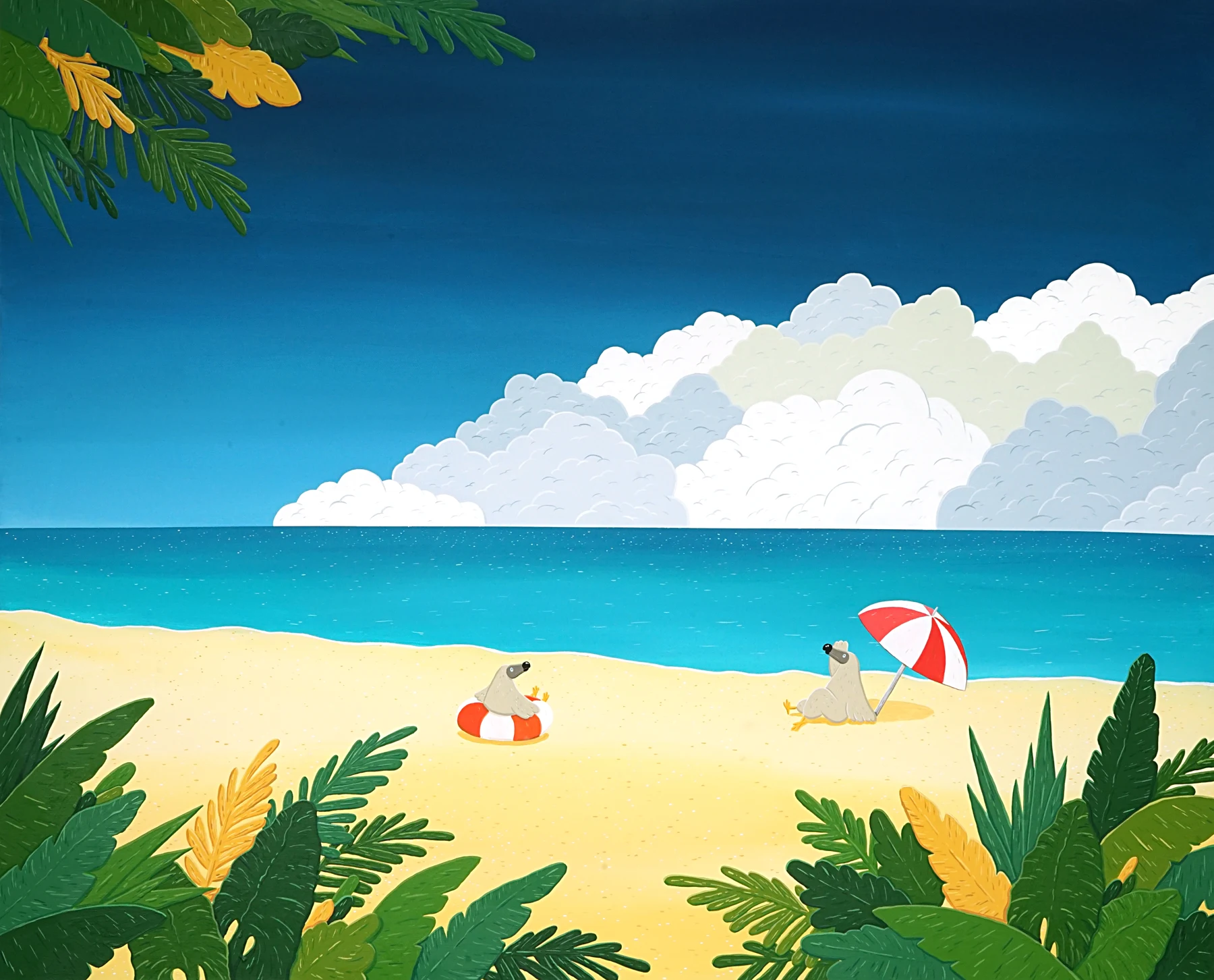 Dodo in the beach