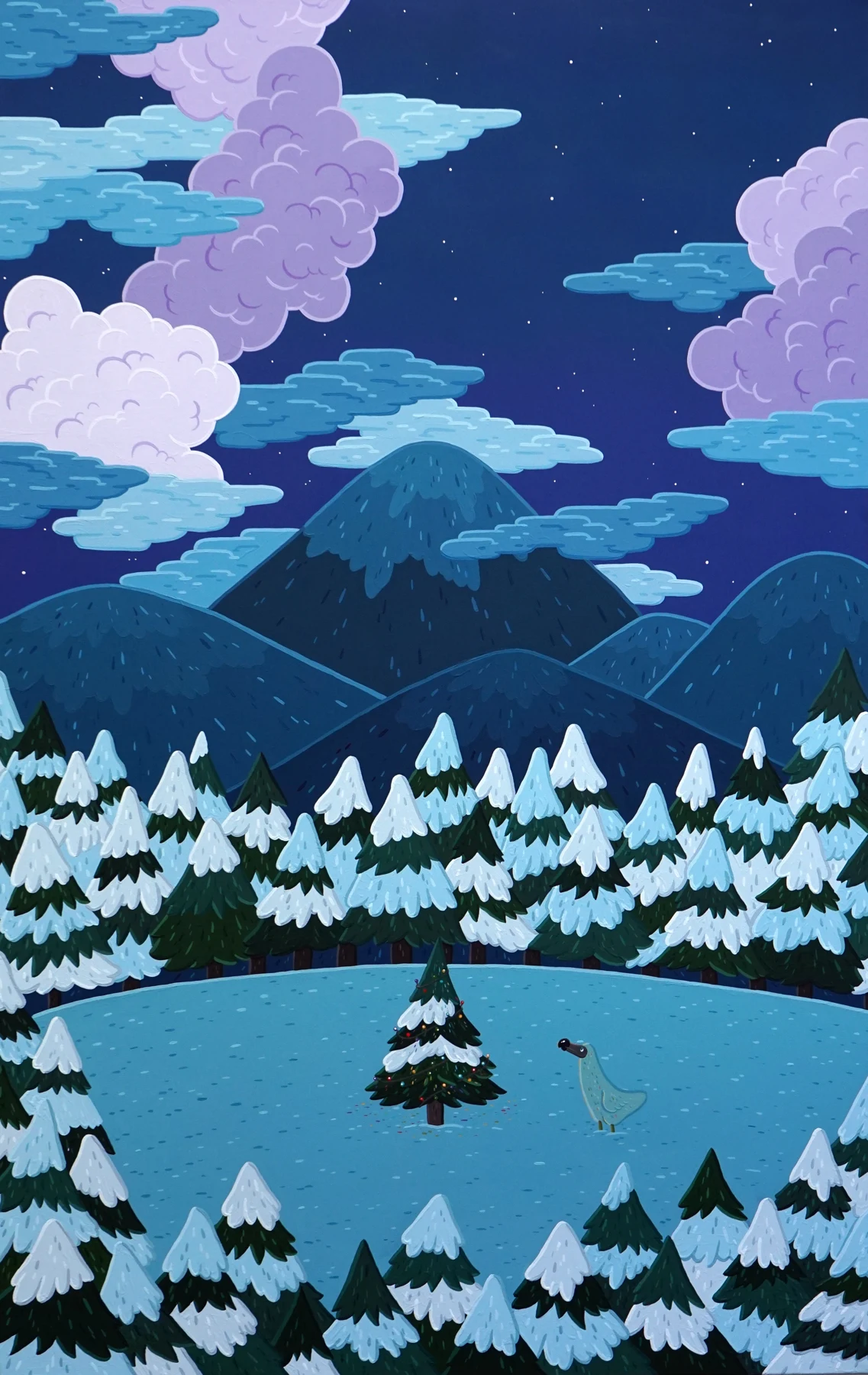 In the winter forest