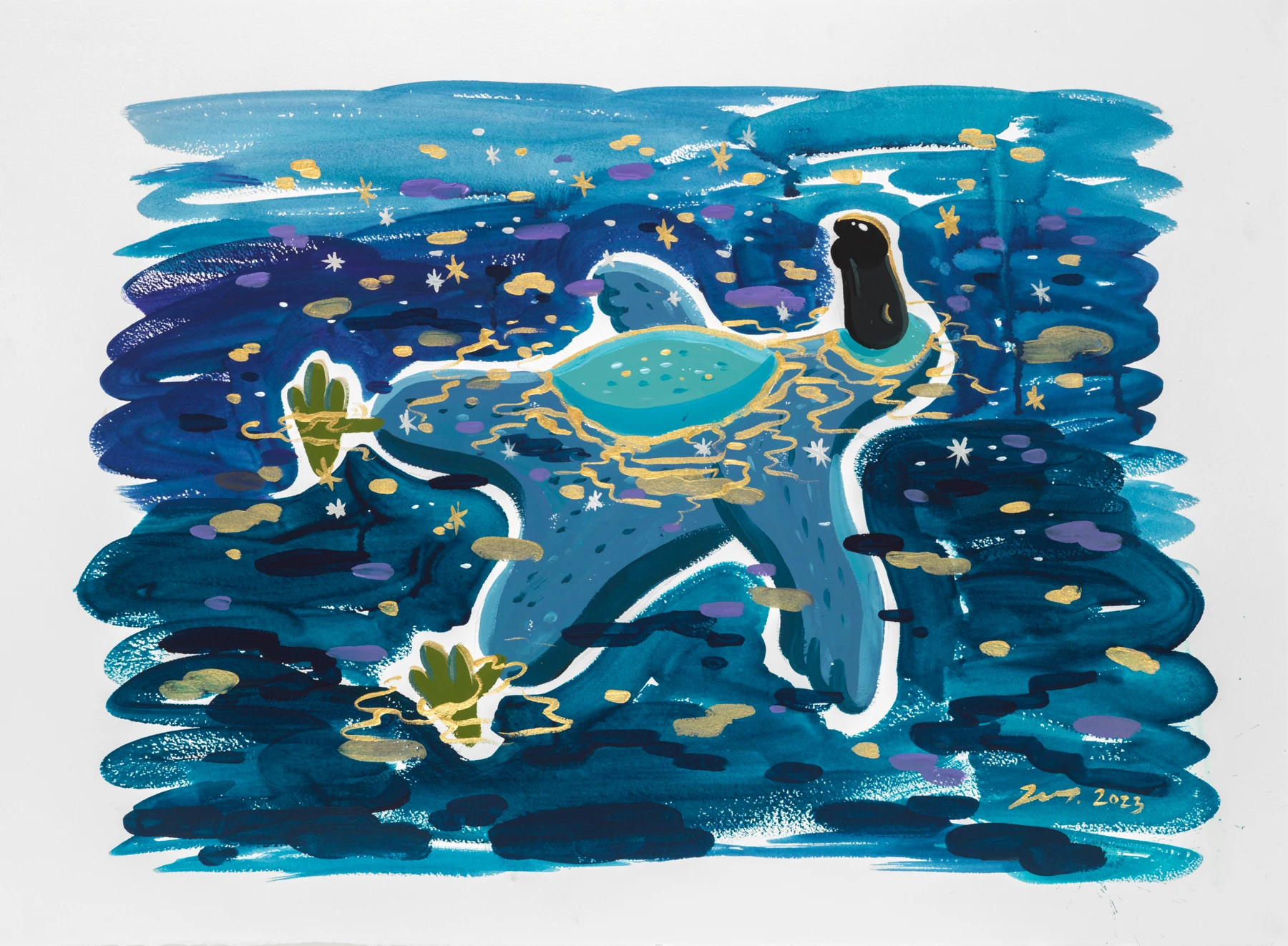 The Hitchhiker of the galaxy