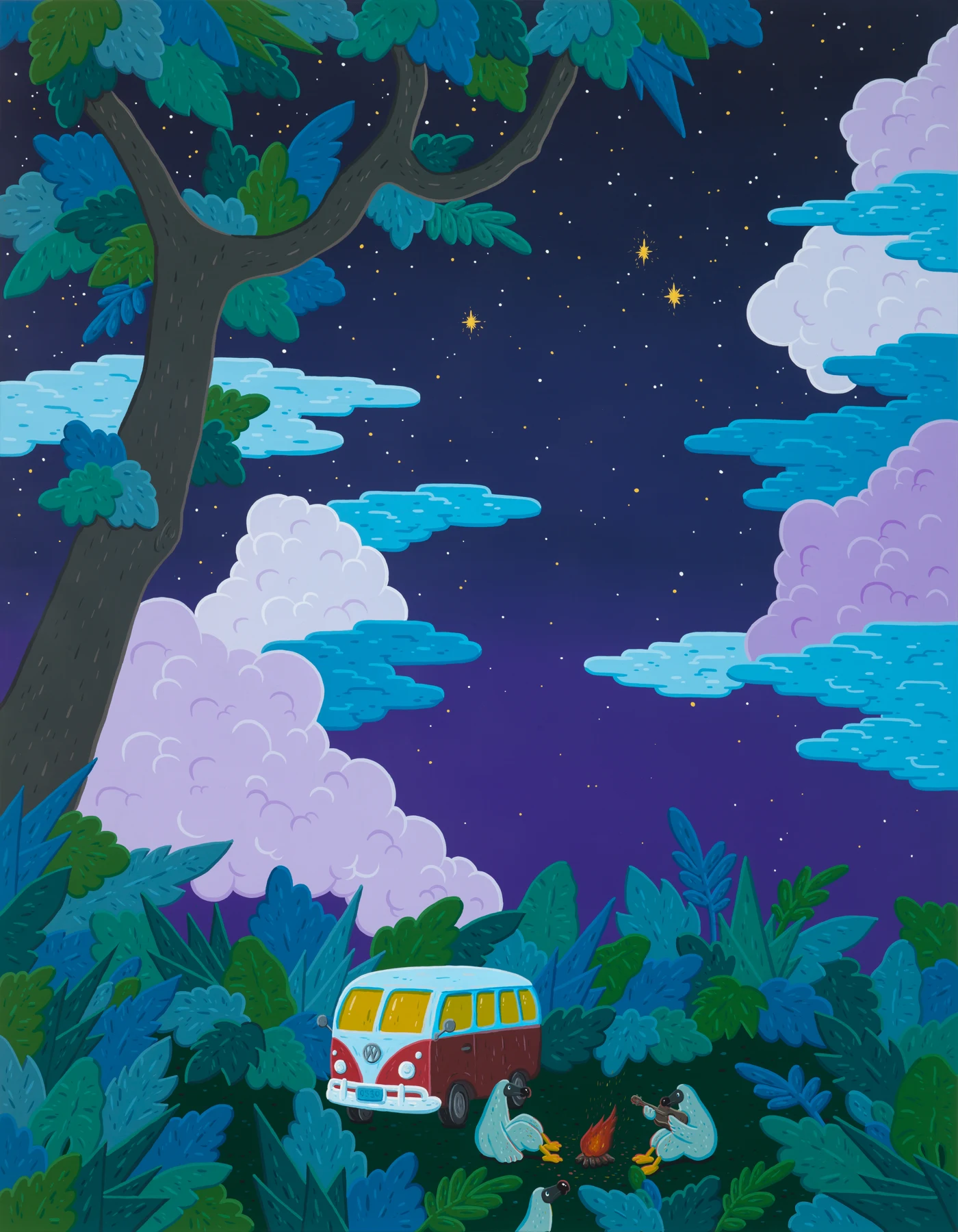 Family Caravan-Night